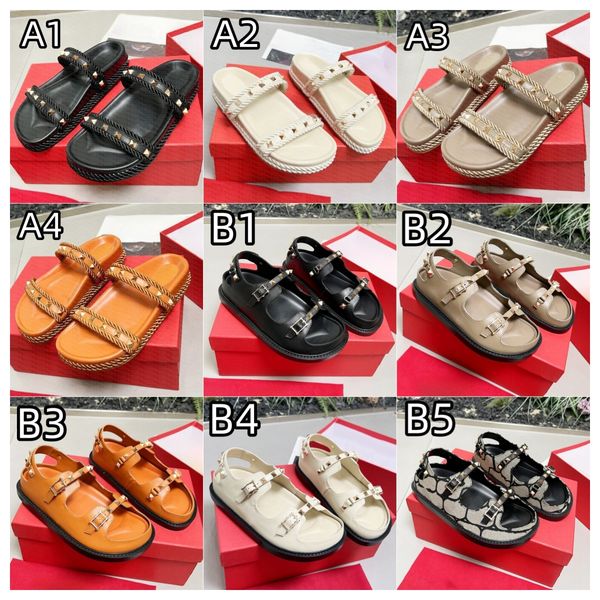 (Order by pic in opt, not by desc) New Fashion Shoes Braided thin-strap flat slippers