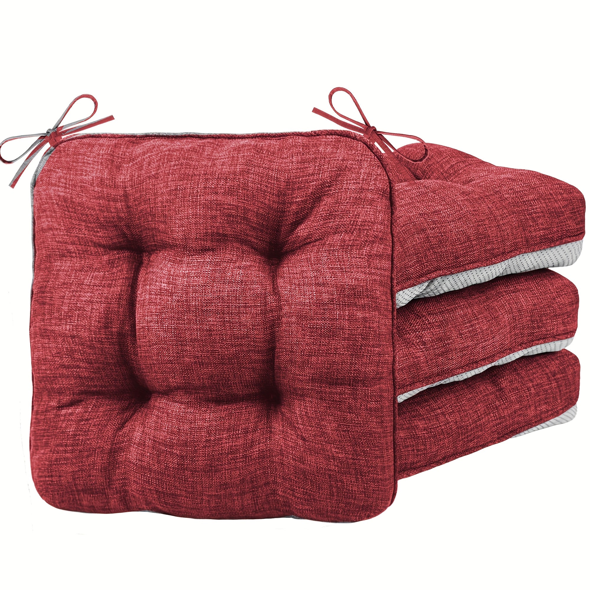 TEMU Memory Foam Chair Cushions Set Of 4, Outdoor-indoor Chair Pads For Dining Chairs 4pcs, Seat Cushions For Kitchen, Dining Room, Office, Patio