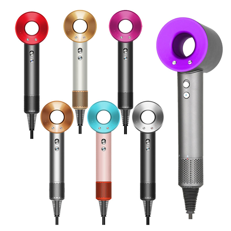 Fasion Design High Speed Electric Hair Dryer 5 in 1 Rotating Connected Nozzles Salon Modeling Design Negative Ion Motor Constant Temperature Blow Dr