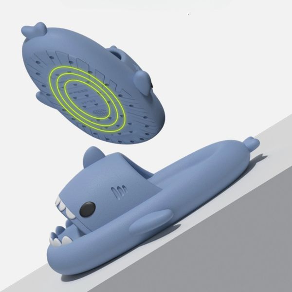 Shark Slippers for Men Shoes Woman 2024 Trend Indoor Bathroom Sandals Couples EVA Shoes Soft Female Outdoor Beach Summer Slides eva 2a3y