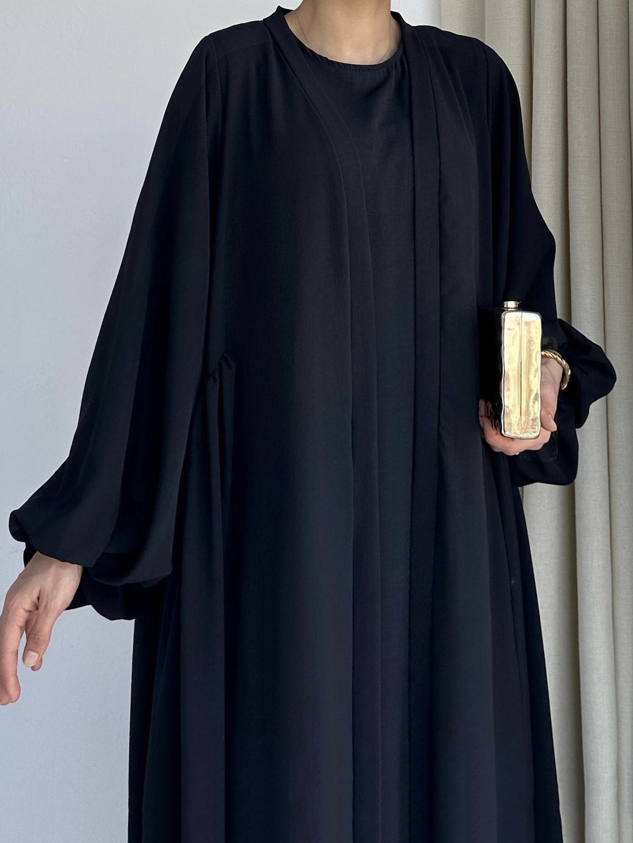 (354) Customized Women Tie Waist Loose Outerwear Long Robe