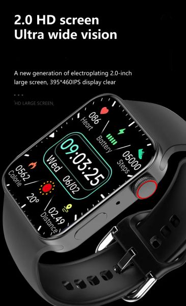 2023 New IWO Series 9 Utral 9 Smart Watch Pro Max 1.99 Inch DIY Face Wristbands Heart Rate Men Women Fitness Tracker Wireless Charging Smart