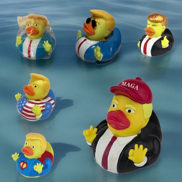 MAGA Trump Cap Duc PVC Bath Ating Water Toy Party Supplies Funny Toys Gift 0521