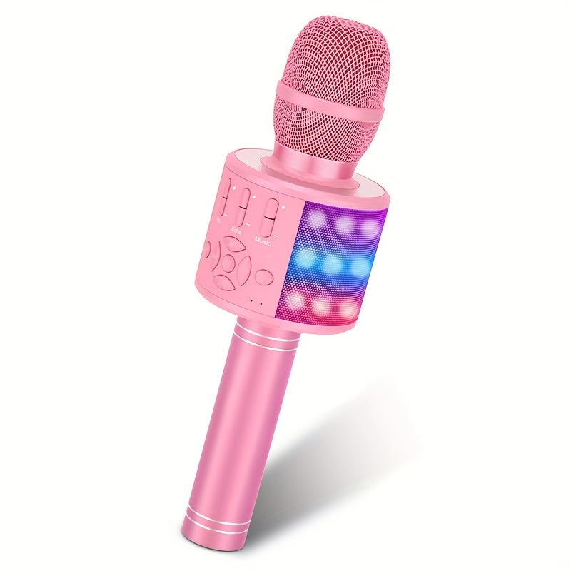 TEMU Bonaok, Kids Wireless Karaoke Microphone, Portable Karaoke Player, 4in 1 Singing Speaker, Home Ktv System, Great Birthday Gift, Christmas Gift,