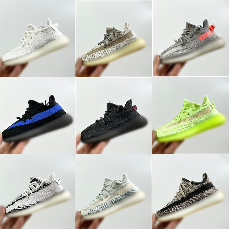 Designer Kids Running Shoes Reflective Black Blue TD infant Toddler Basketball Sneakers Green Glow Lifestyle Runner minimalist upper semi-translucen