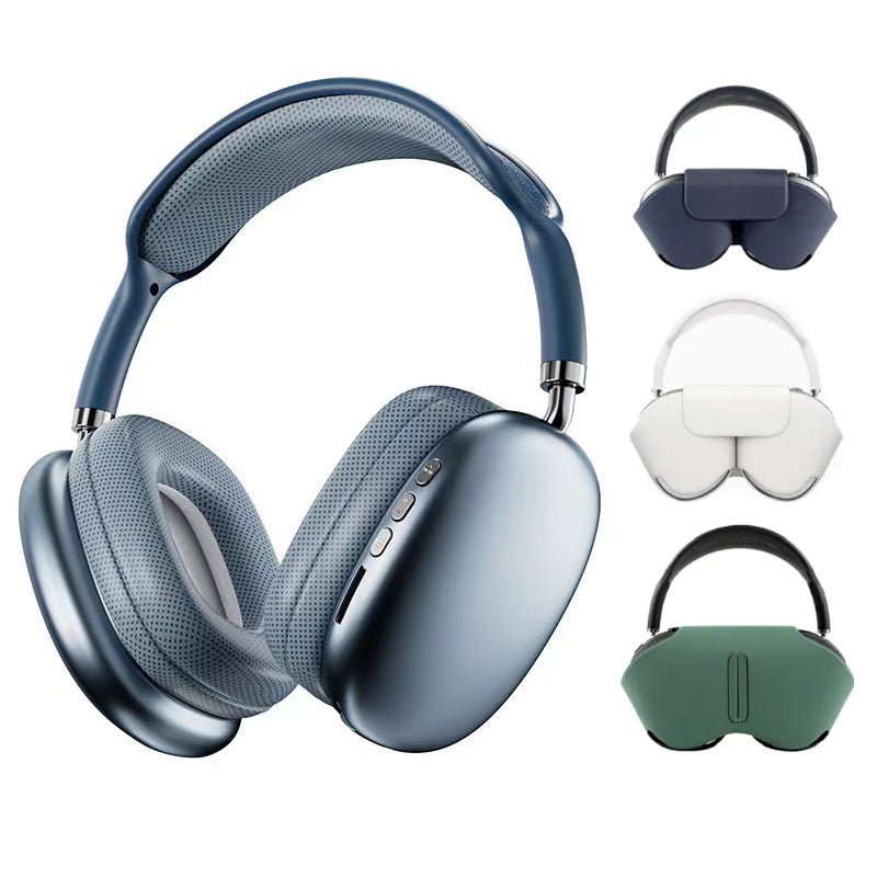 P9 max headphones wireless earphones Max earbuds Wireless Bluetooth Headphones Computer Gaming Headset Cell Phone Earphone purple with box