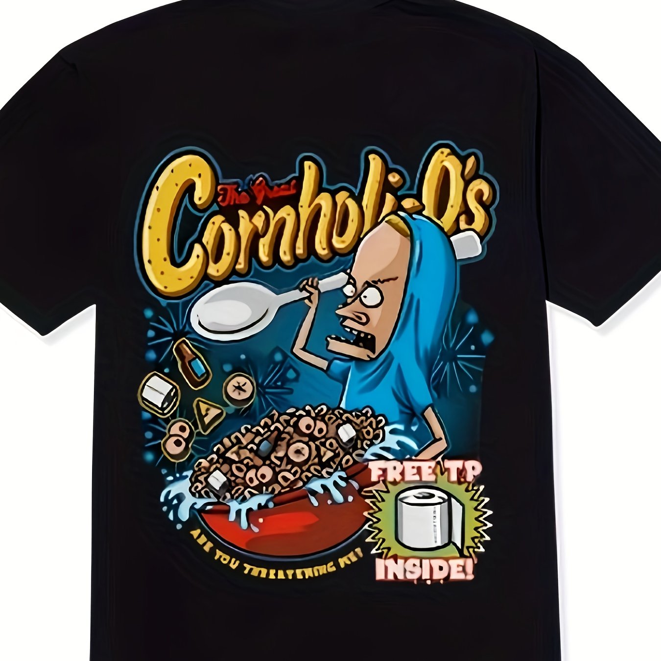 TEMU Men's Cotton T-shirt | Inspired Graphic Tee | 100% Cotton | Round Neck, Short Sleeve | Multi-season Fit | Machine Washable | Ideal For Casual &