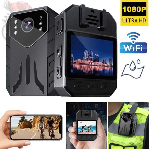 Sports Action Video Cameras 4K HD 1080P Body Cam Night Vision Video Recorder Waterproof Site Enforcement Recorder Portable Camcorders for La