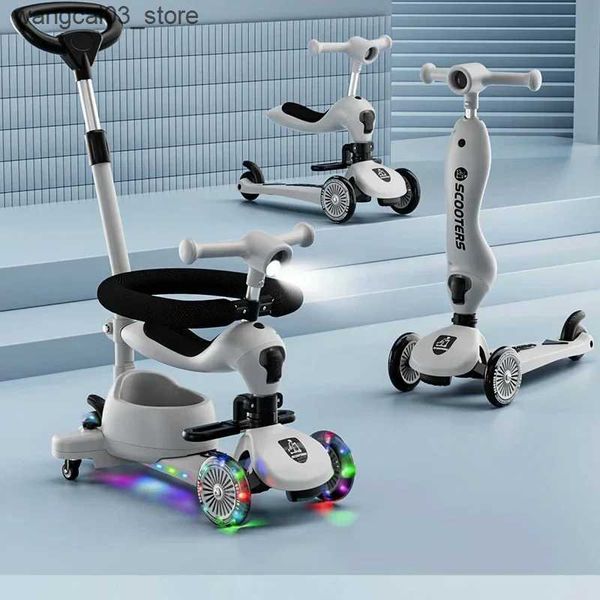 Carrinhos de bebê# kid scooter de garoto de 3 rodas carrinho de bebê com uma cerca de bebê scooter multifuncional para bebê por 1-6 anos de