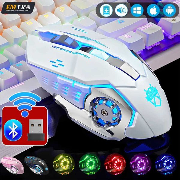 Charging wireless mouse gaming Cputer silent mouse USB mechanical E-Sports backlit PC gaming mouse Y241116