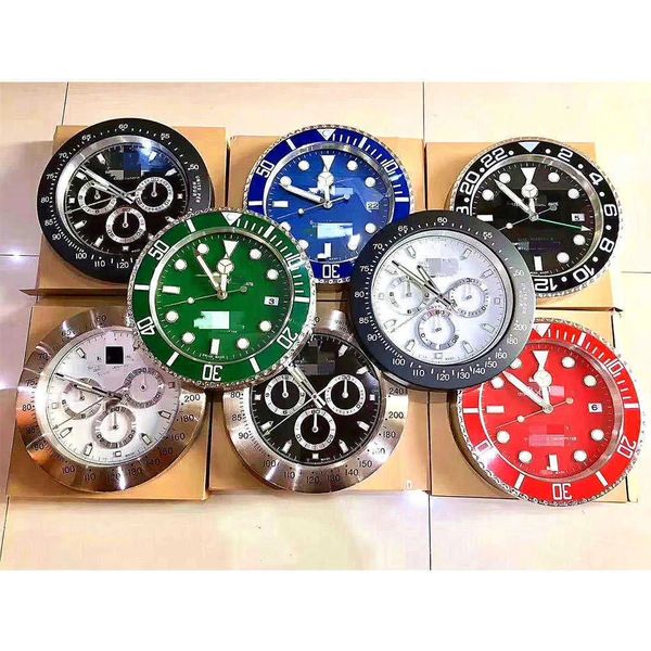 Cloc Super Silent Metal Modern Design Large Wall Watch Home Stainless Steel Luminous Clock The Date Will Work P230328