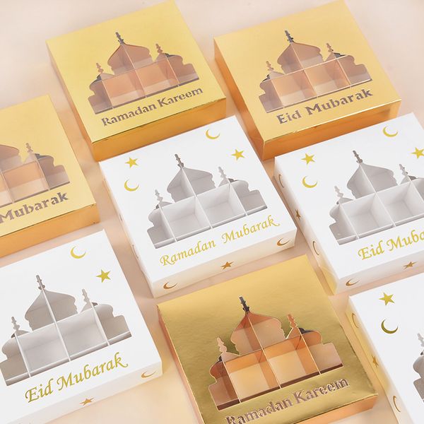 Other Event Party Supplies 5Pcs Ramadan Mubarak Candy Cake Box Bag Chocolate Gift Packaging Favors EID Mubarak Decorations Islam Muslim Part