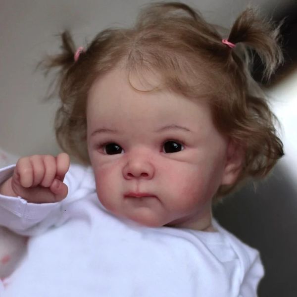 45cm Reborn Baby Dolls Bettie Handmade With 3D Skin Visible Veins Lifelike Soft Touch Gift for Children 241204