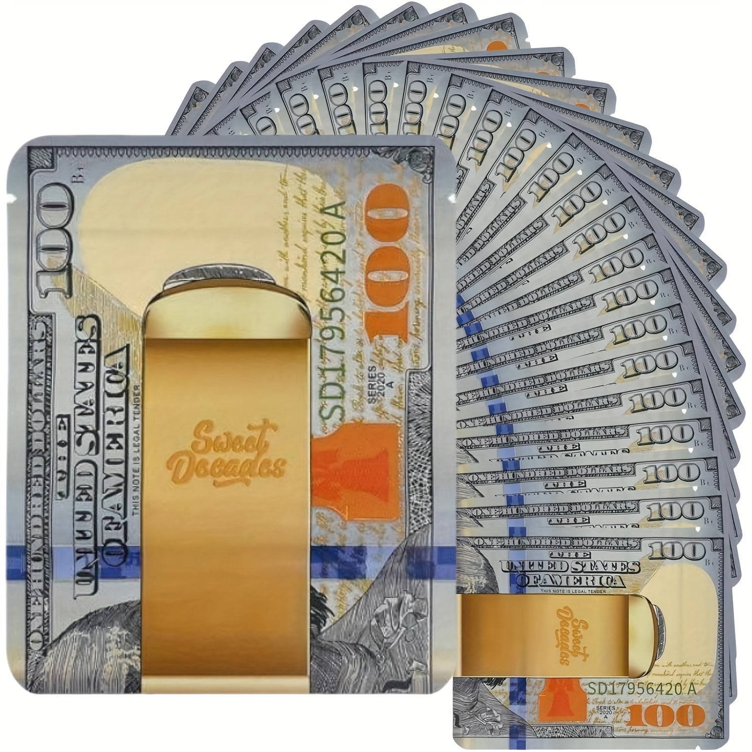 TEMU 100 Pack 3.5g Storage Bags, Resealable Leakproof Smell-proof Bags With Clear Window For Home, Office, And Travel, Great For Snacks, Candy,