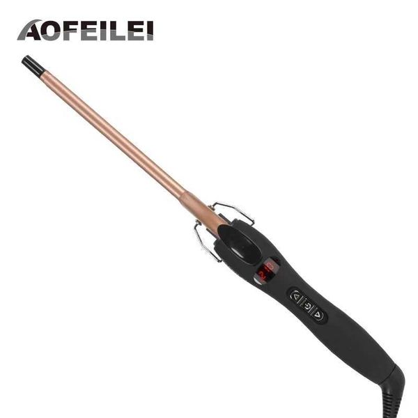 Hair Curlers Straighteners Aofeilei professional 9mm curling iron wave pearl flower cone ceramic beauty salon H250112