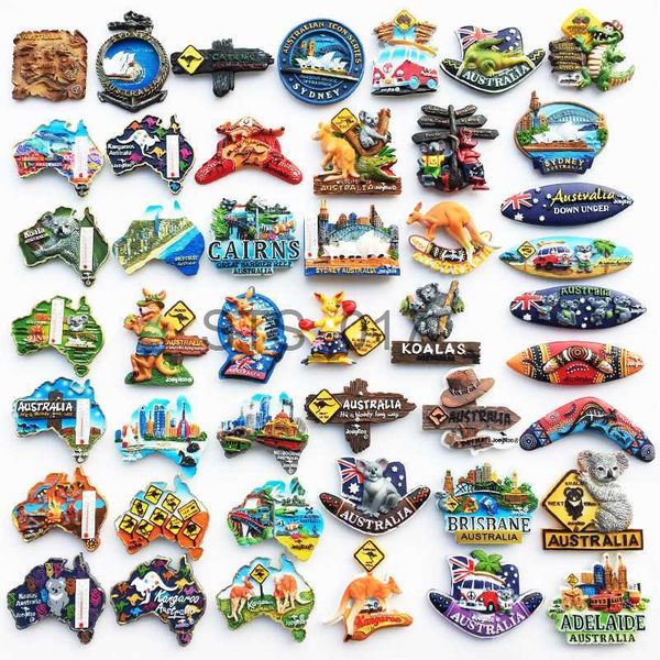 Fridge Magnets Australia Map Tourism Commemorative Decorative Crafts Resin Painted Magnetic Refrigerator Magnets Magnet for Fridge Decor x07