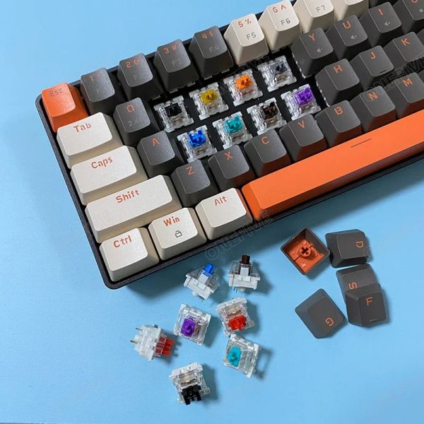 Outemu Switch for Keyboard 3Pin Linear Tactile Clicky Silent Switches for Mechanical Keyboards Gray White Red Blue Gaming Switch