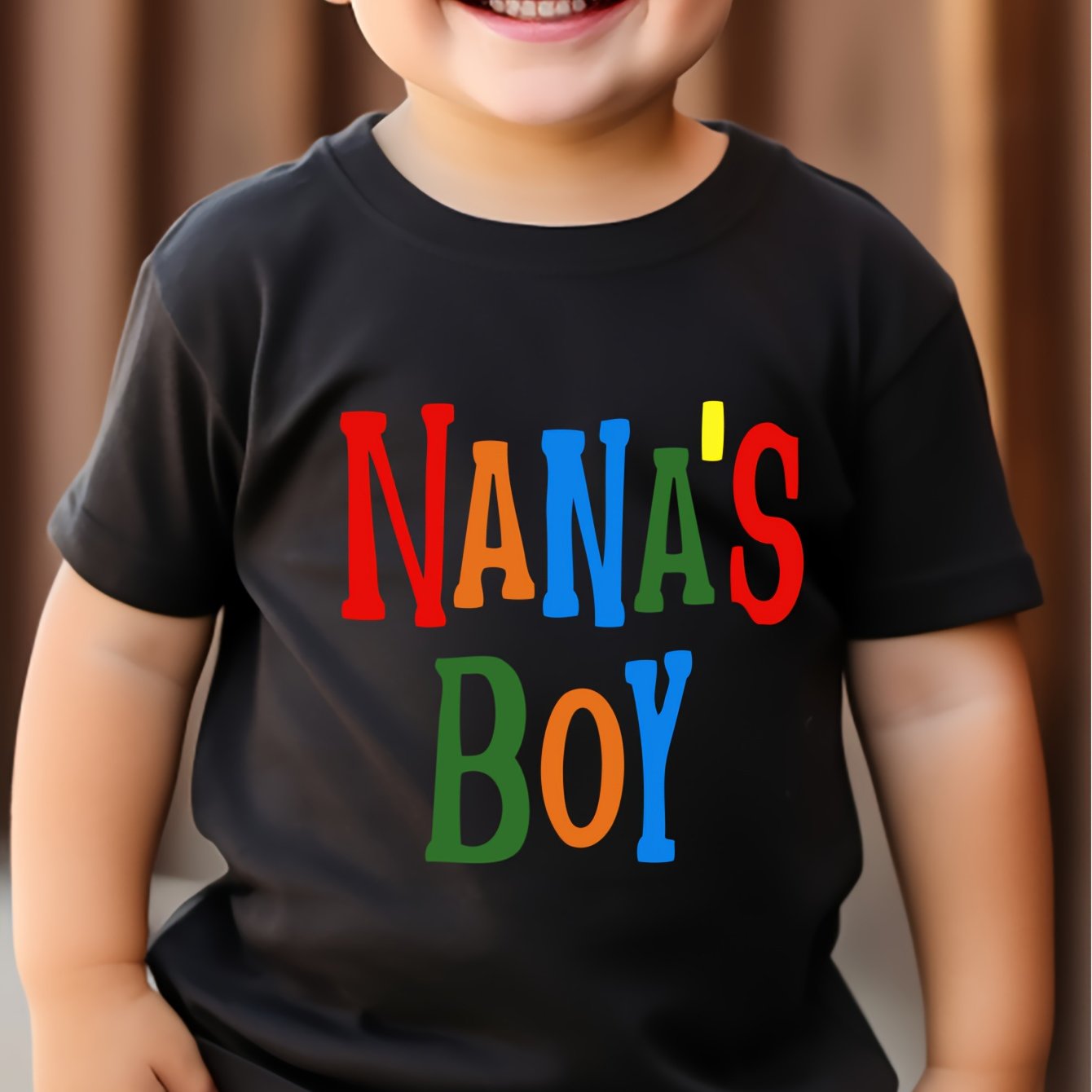 TEMU '" Colorful Letter Print Cotton T-shirt For Boys - Soft, Comfortable Crew Neck Short Sleeve Tee, Casual Summer Top, Everyday 's Tee |