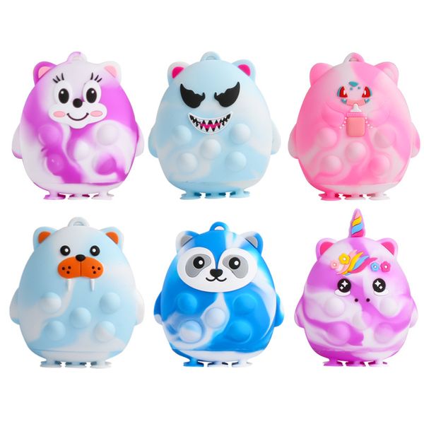 3d bubble sucker fidget toys decompression ball toy pupils autism adhd kids music childrens gifts
