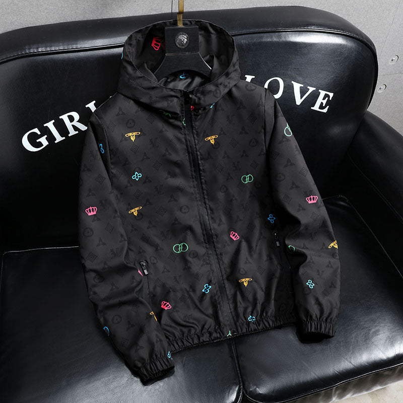 Designer Jackets Men&#039;s Luxury Brand Spring Autumn Coats Fashion Hooded Sports Windbreaker Zipper Coats Man Outerwear Designers Clothing Jackets