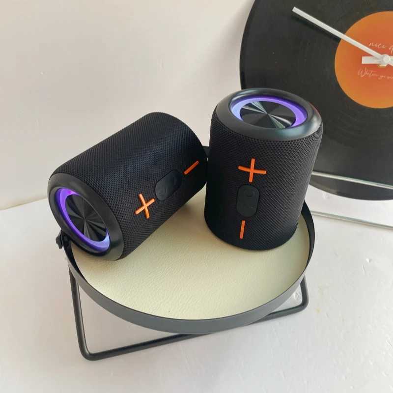 Cyboris 2 in 1 Portable Split Wireless BT Speaker IPX6 Waterproof Portable Speaker with RGB Lights TWS Pairing for OutdoorHome R250605