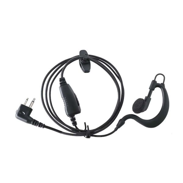 Walkie Talkie Earpiece Braided Fiber Cable Microphones Two Way Radio Earphone Referee Push To Taik Professional