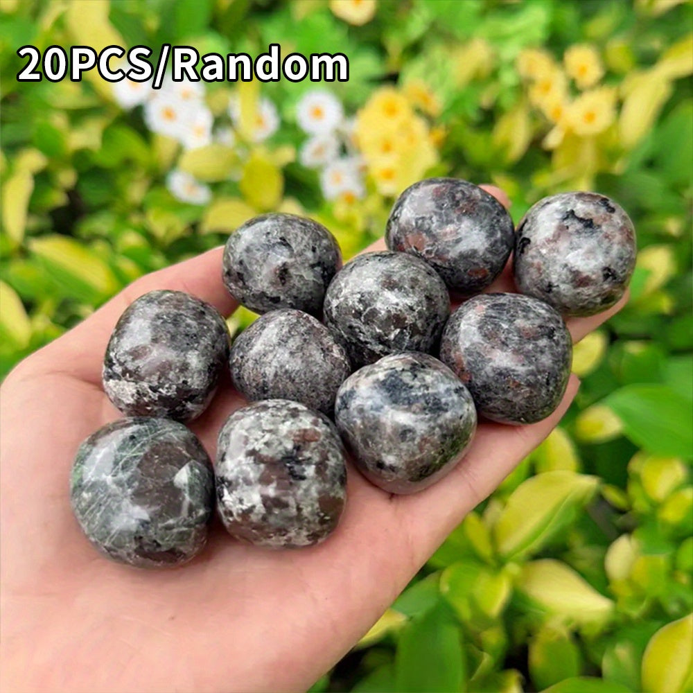 TEMU 5-10-20pcs Natural - Glowing Flame Stones For Decor. Ideal Indoor Desktop Ornaments & Perfect Gifts For