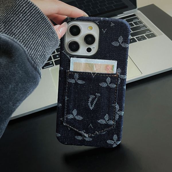 Brand Phone Case for iPhone 15 Pro Max Cases Apple iPhone 14promax 15pro 15 14pro 14 13promax 13pro 12pro 11 Case Card Holders Designer Luxu