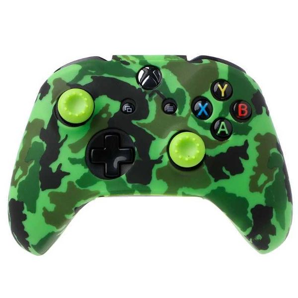 Game Controllers Joysticks Camouflage Silicone Gamepad Cover + 2 Joystick Ca For XBox S Controller HX6A H241029