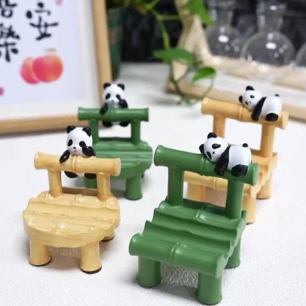 Creative Cartoon Panda Phone Stand Decoration for Home Office and Drama Watching Cute Pet Tablet Stand Desktop Decoration
