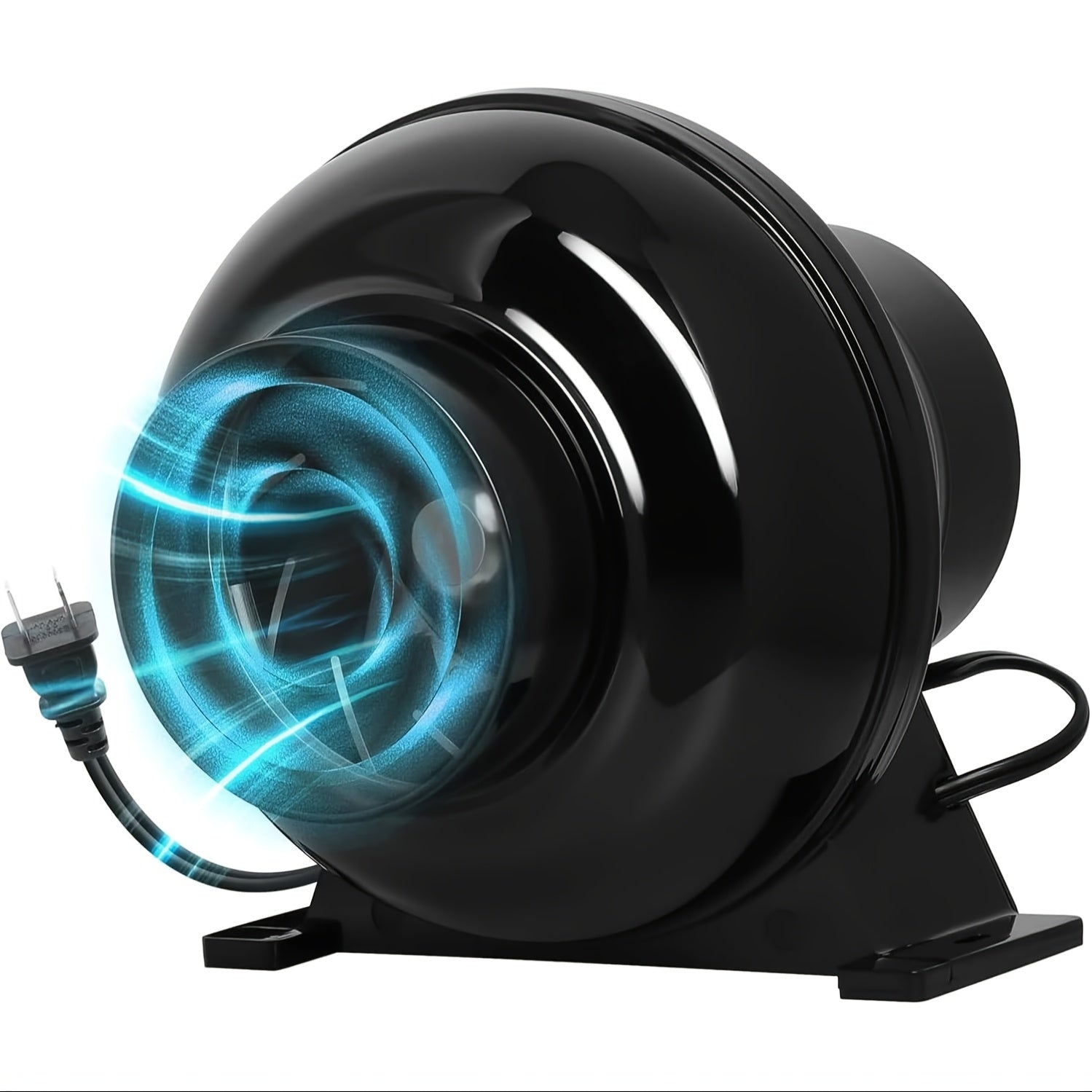 TEMU Yssoa 4 Inch 195 Cfm Inline Duct Ventilation Fan Exhaust Fan Quiet, Air Vent Booster Fan Blower For Hydroponics Grow Tent, Hvac, Attic,