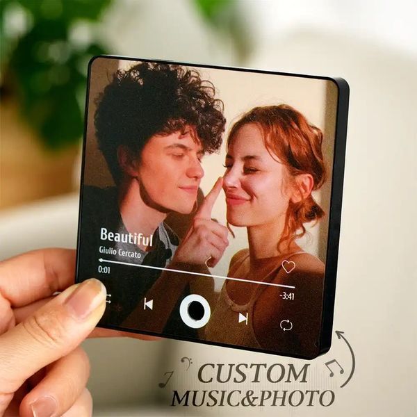 Personalized refrigerator magnets decorative Music fridge AnniversaryGift for Boyfriend Girl Friend 241120