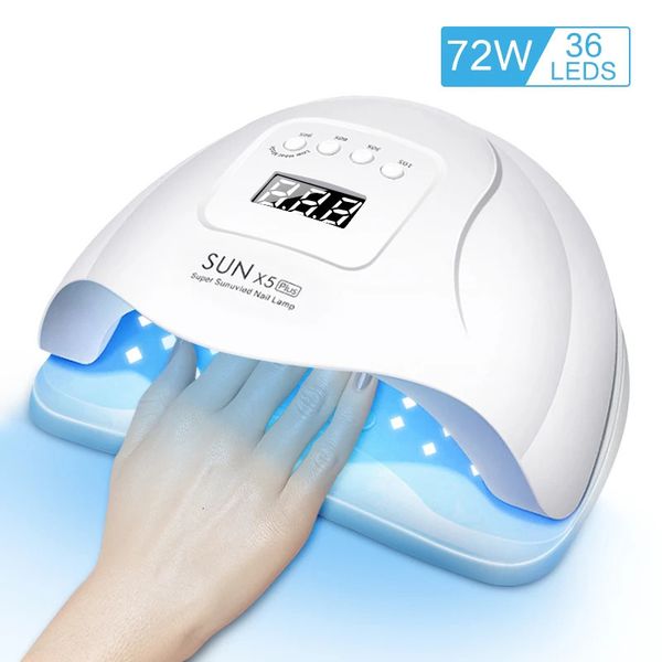 Nail Dryer LED Nail Lamp UV Lamp for Curing All Gel Nail Polish With Motion Sensing Manicure Pedicure Salon Tool 240626