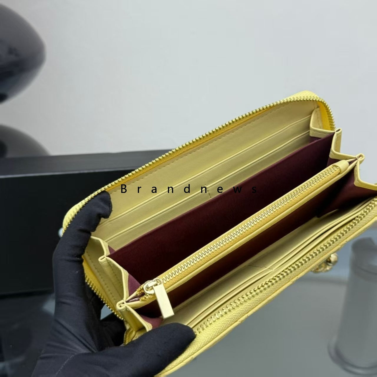 Women Genuine Leather Long Wallet Plaid Clutch Bags Zipper Purses And Handbags Evening Party Purse Card Holders Lady Fashion New 3367