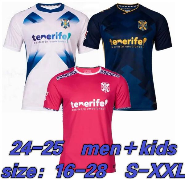 2024 2025 CD Tenerife Soccer Jerseys RUBIO GALLEGO CRUZ LOPEZ RAHMANI CORREDERA GONZALEZ MELLOT MEDRANO MESA DIARRA CANTERO HOME AWAY 3RD S-