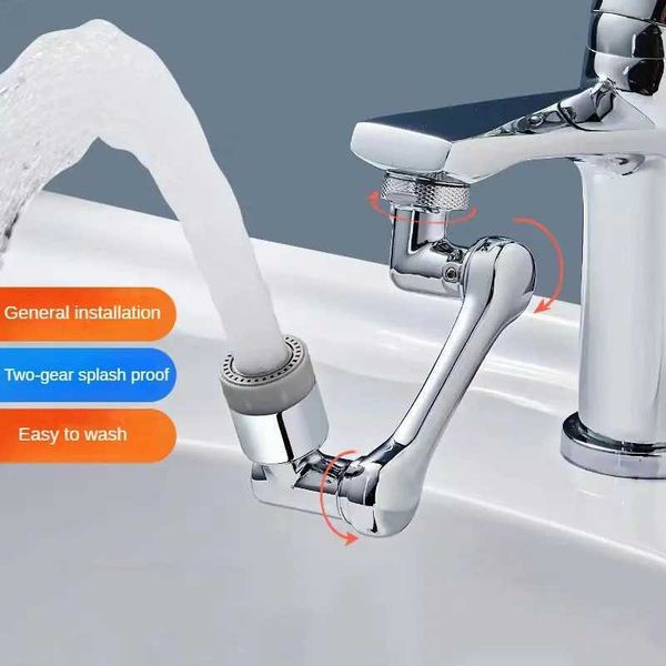 1080 ROTAÇÃO UNIVERSAL FAUCET Extender Dual Modo Sprayer Head Kitchen Arm Extension Taps Taps Banheiro GlinS FAUCETC241211