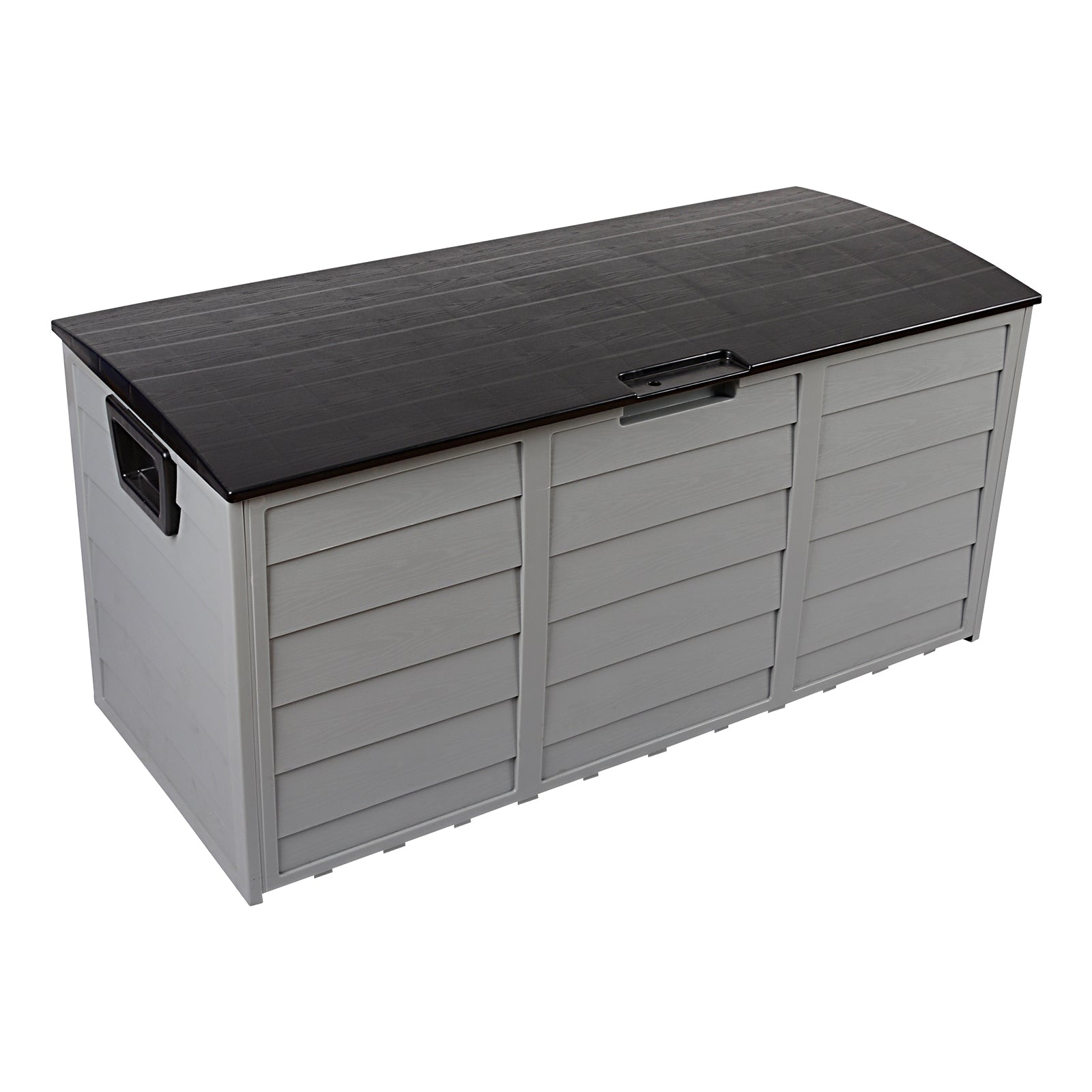 TEMU 75gal 260l Outdoor Garden Plastic Storage Deck Box Chest Tools Cushions Toys Lockable Seat