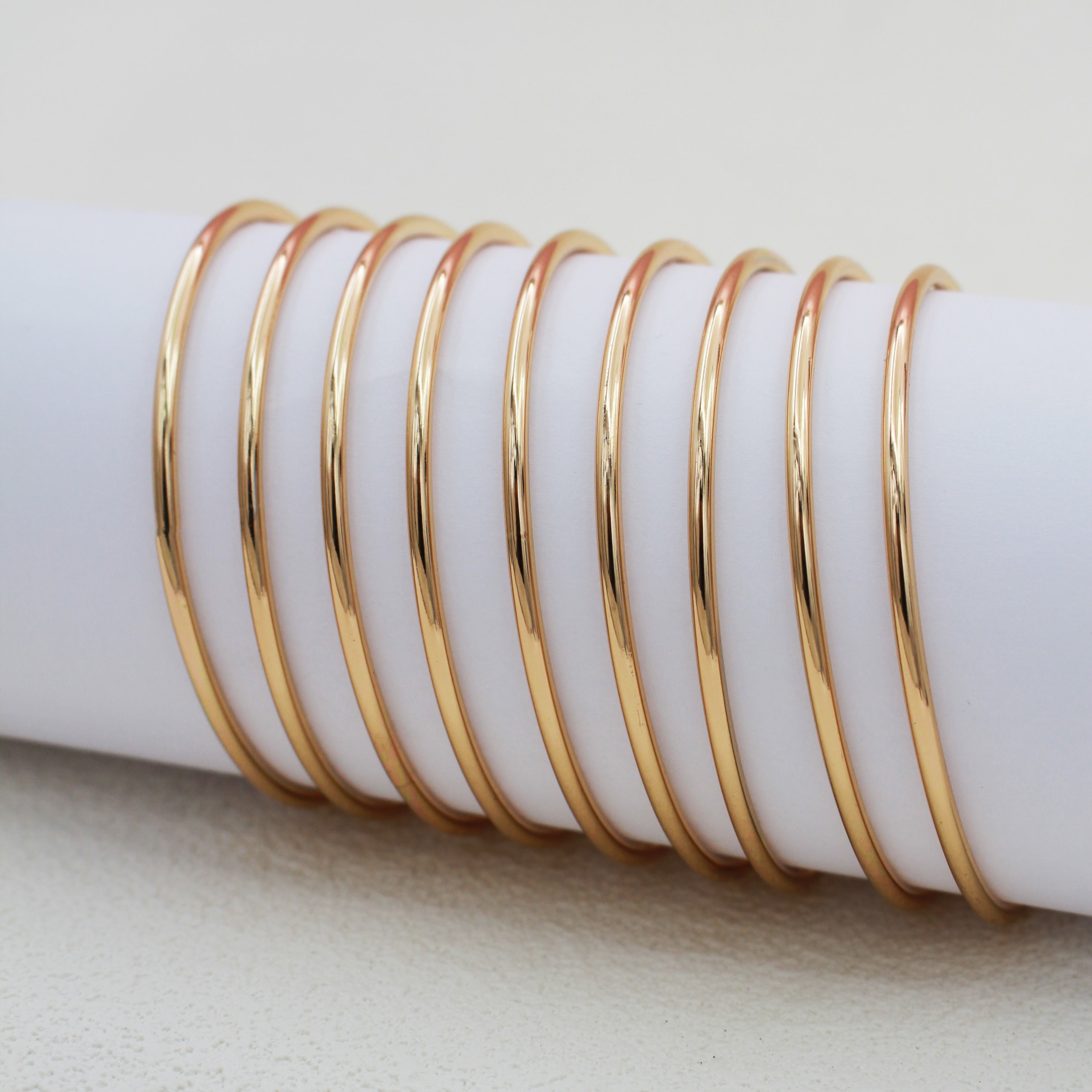 TEMU 9pcs Set Of Stylish Women's Bracelets With A Glossy Finish