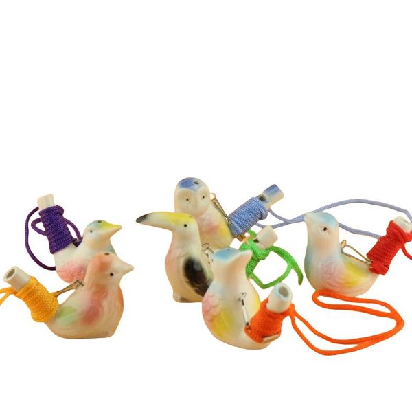Water Bird Whistle Ceramic Clay Bird Whistle Cartoon Children Gifts Mini Animal Peacock Whistles Retro Ceramic Craft Whistle ni335