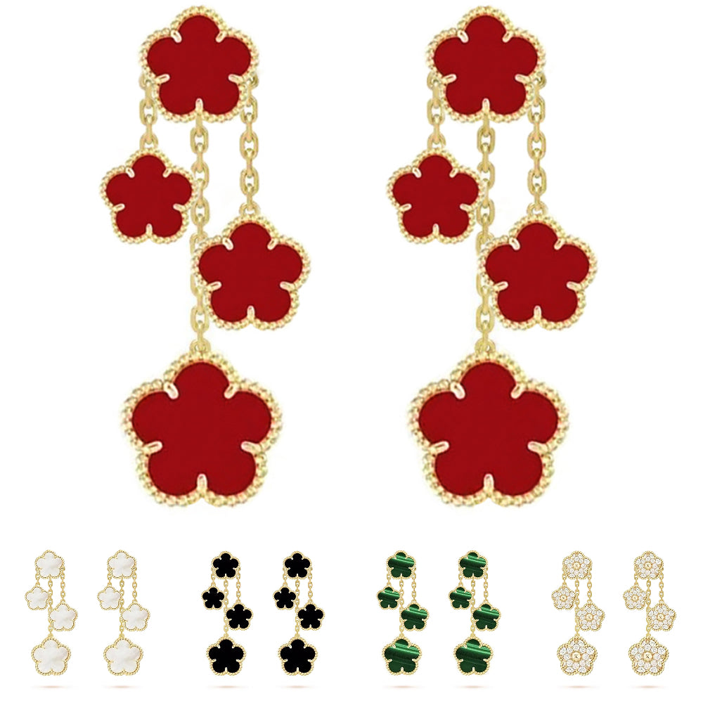 designer earrings for woman designer jewelry clover earrings stainless steel jewellery Vintage Diamonds earring clip ons pearl earings planet earrin