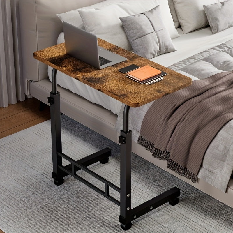 TEMU Office Tables Computer , Mobile Lift Table, Computer Desk, Adjustable Height, With Wheels Bedside Computer Desk, Sofa Side Table, Suitable For