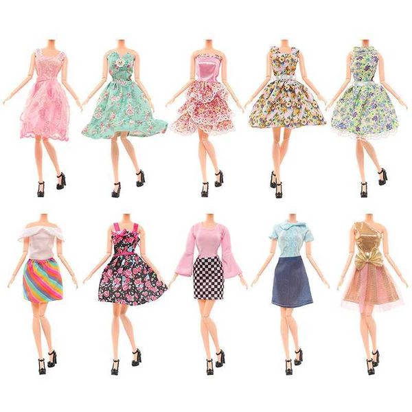 Doll Apparel Dolls 30CM doll clothing changing fashion set street photo dress casual pants set flower skirt WX5.27