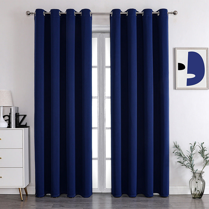 A929 cross-border special supply of foreign trade high-precision full blackout matte cloth finished curtains wholesale curtain