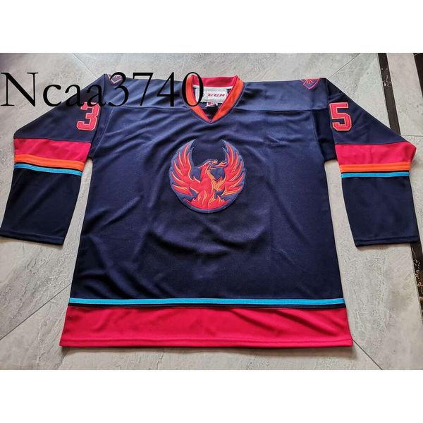 Hockey jerseys Physical photos Coachella Valley Firebirds Joey Daccord Men Youth Women High School Size S-6XL or any name and number jersey