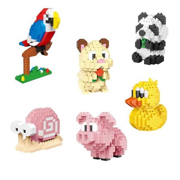 DIY Mini Building Animal Block Series Participate in adult puzzle toys suitable for home and office decoration with unique ideas W250102