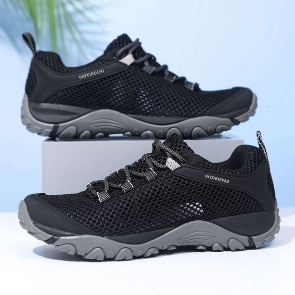 Mens Hiking Summer Breathable Casual Outdoor Travel Walking Non Slip Merr Sneakers Water Shoes for Man dhshoesad