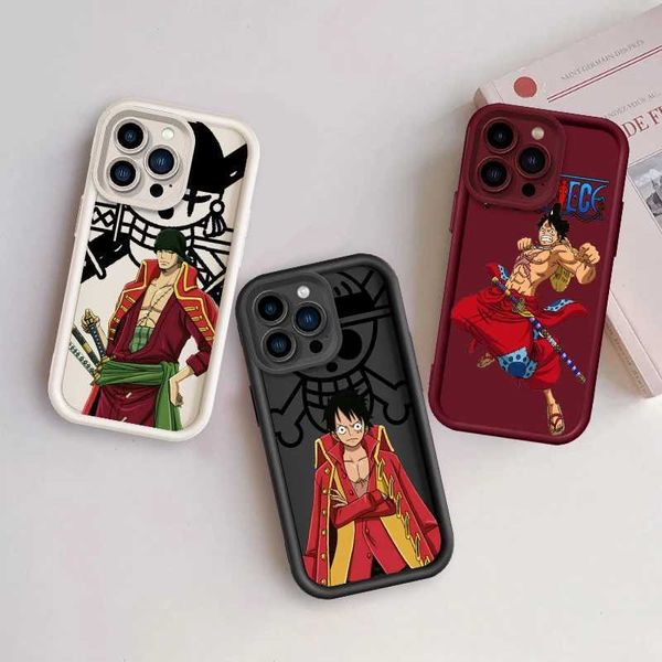 Cell Phone Cases Art Anime Pieces Luffy Eye Ladder for iPhone 15 14 12 11 XS XR X Pro Max Plus TPU Case H250112
