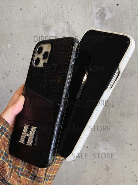 Designer Phone Cases for iPhone 16 pro max 15 14 15 Pro 16Pro 14Plus 13 12 11 High end patterned rhinestone card holder highend leather prot