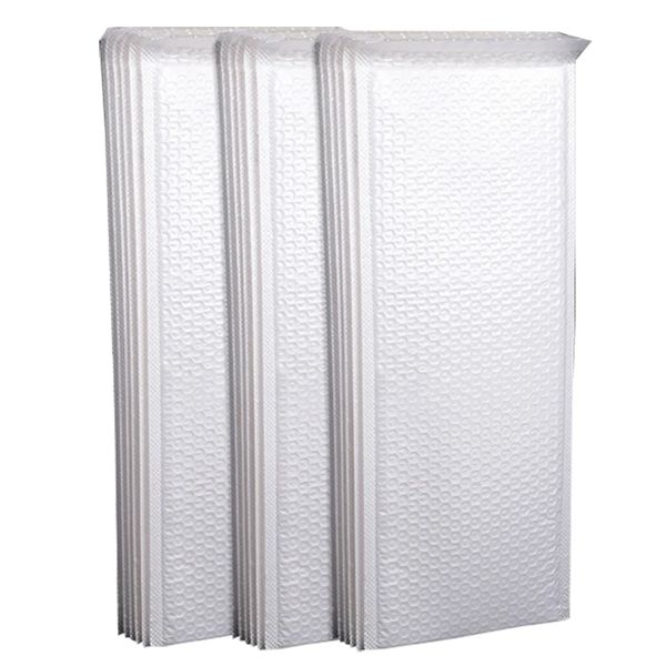 White Long Bubble Bags Express Delivery Bag Logistics Transportation Envelope Pack Waterproof Shockproof Anti Squeezing Mail Bag