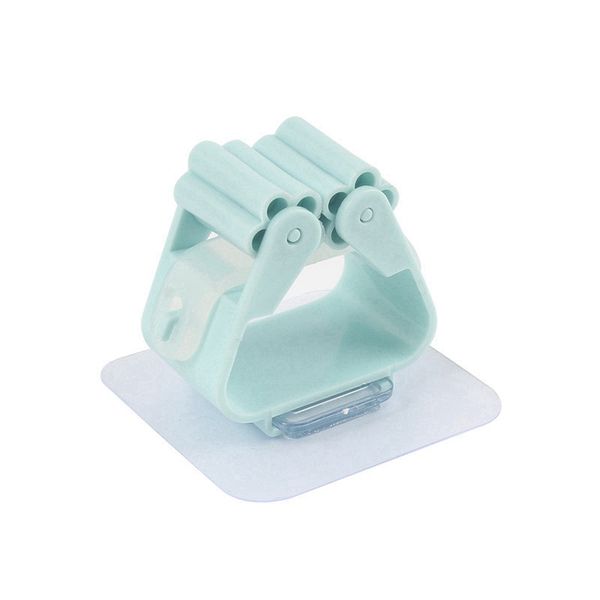 Mop Holder Strong Load-bearing Mop Clip Broom Holder Wall Mounted Mop Organizer Household Storage Holder